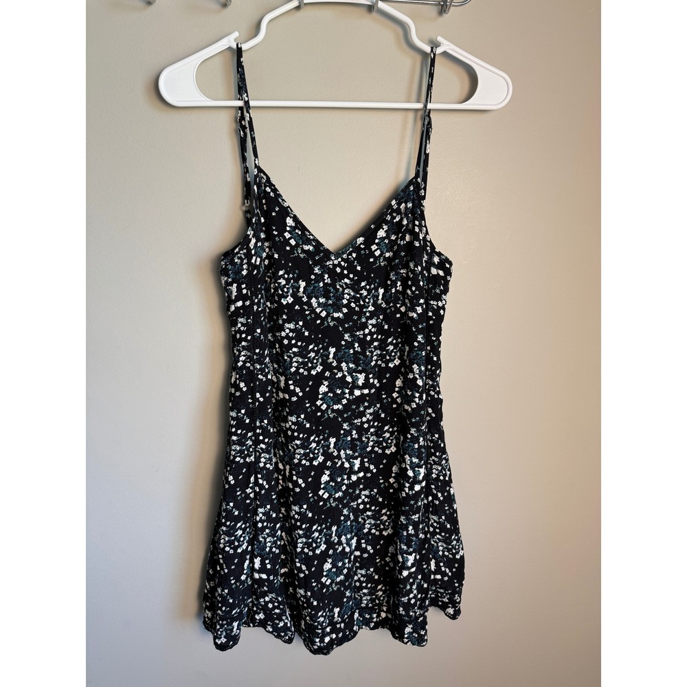 Sunday Best Womens Black Floral Mini Dress 4 Boho Summer Dainty Strappy Coquette